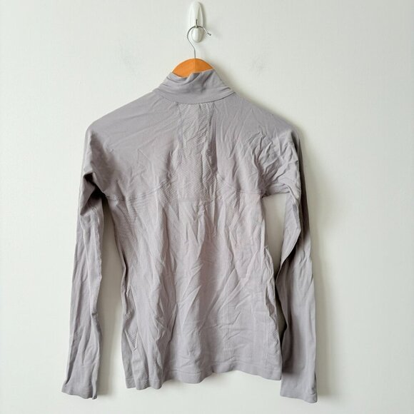 Athleta Momentum Seamless Half Zip Grey Size Small - Picture 4 of 6